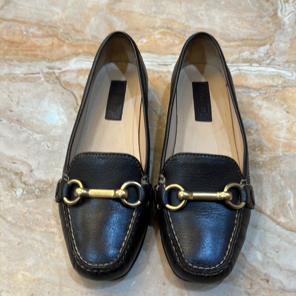 COACH dark brown  gently used Leather loafers, Size 6 B - Picture 4 of 5
